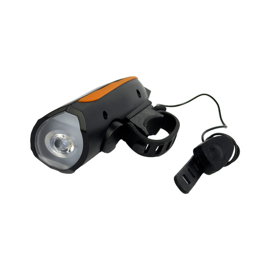 Far LED bicicletă cu claxon