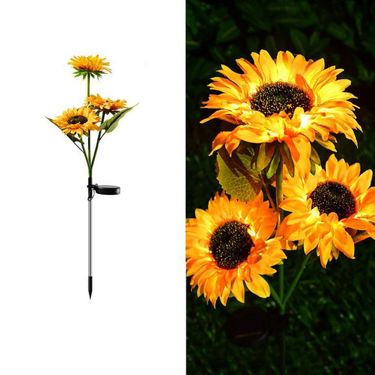 Set 2 Lămpi Solare - Floarea Soarelui