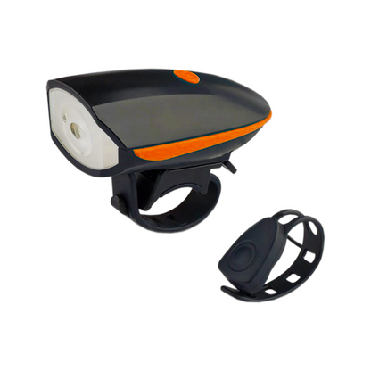 Far LED bicicletă cu claxon