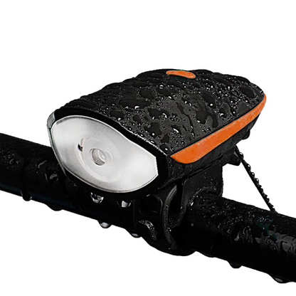 Far LED bicicletă cu claxon