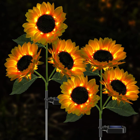 Set 2 Lămpi Solare - Floarea Soarelui