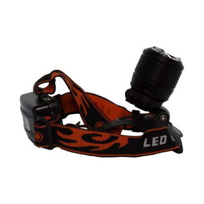 Lanternă de cap cu zoom 600 lm