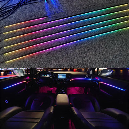 Kit Lumini Ambientale Auto 18-în-1 RGB 64 Culori