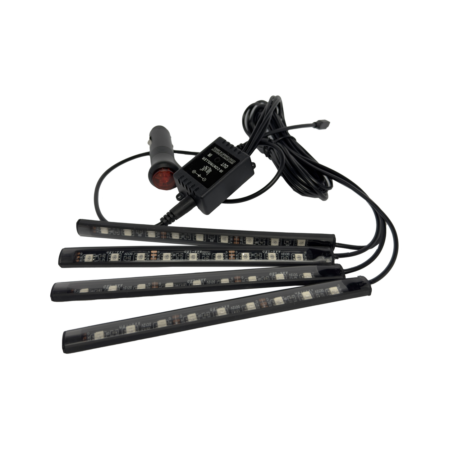 Set 4 lumini ambientale RGB