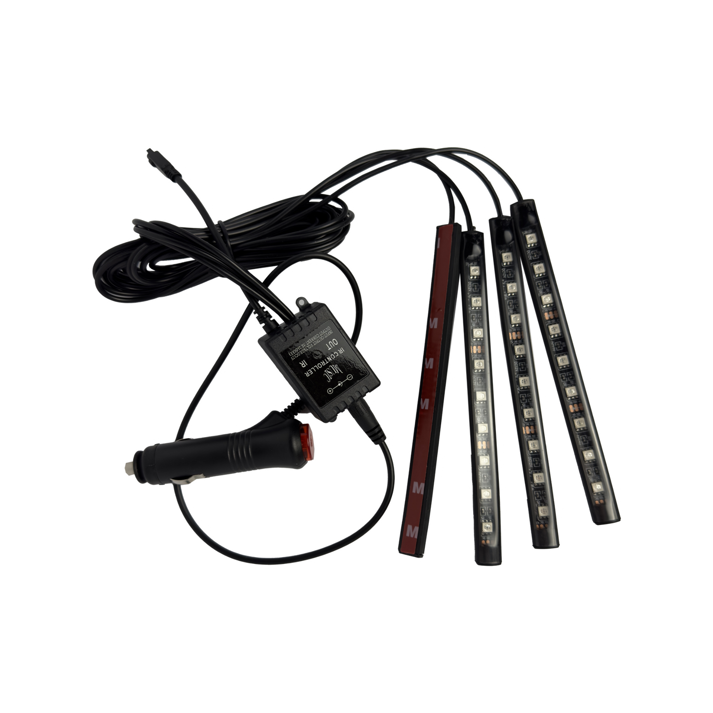 Set 4 lumini ambientale RGB