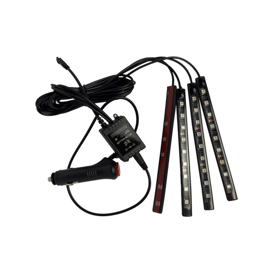 Set 4 lumini ambientale RGB