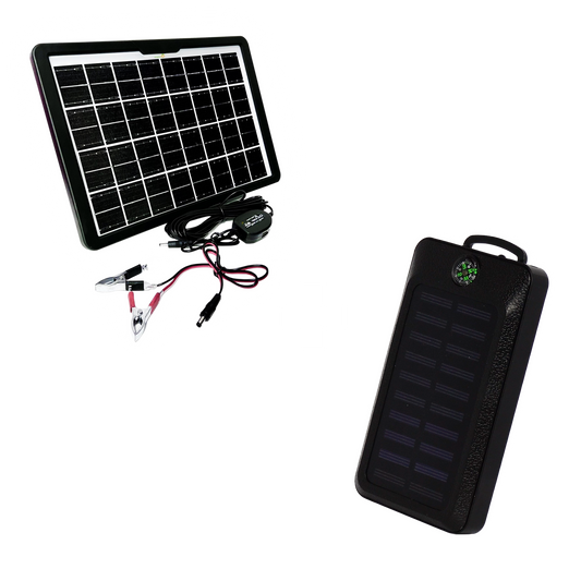Kit Panou solar 15W + Baterie externă