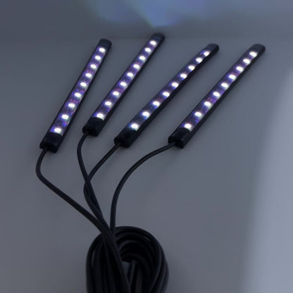 Set 4 lumini ambientale RGB